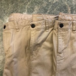 Old Navy Khaki School Pants, Size 14, Straight Built in Flex